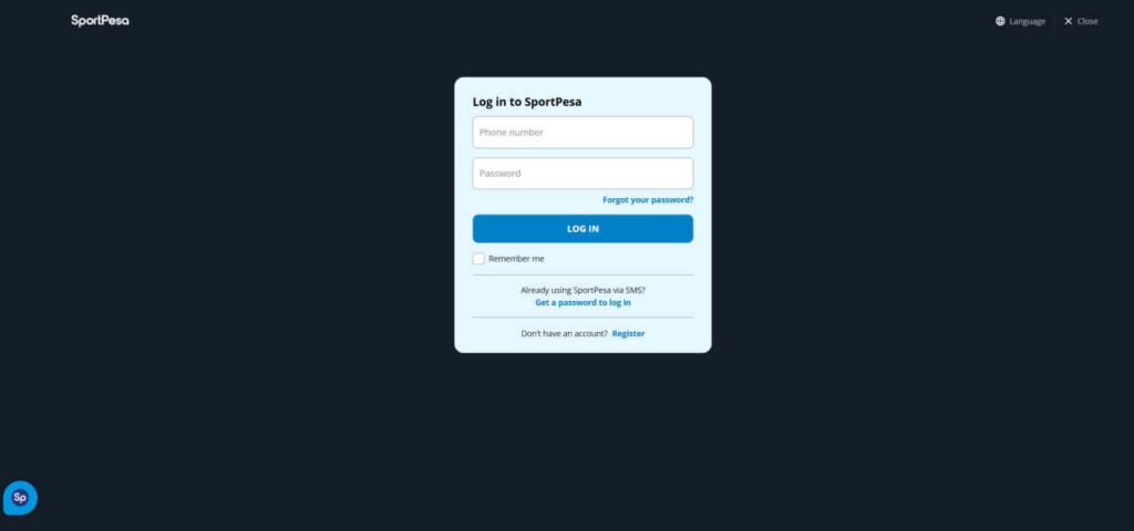 sportpesa Login